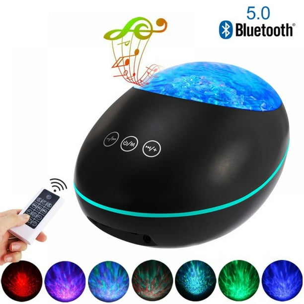 Details about   NEW Bluetooth Ocean Wave LED Night Light Music Player Remote Star Rotating,Party